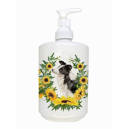 Carolines Treasures Border Collie Ceramic Soap Dispenser CK2949SOAP